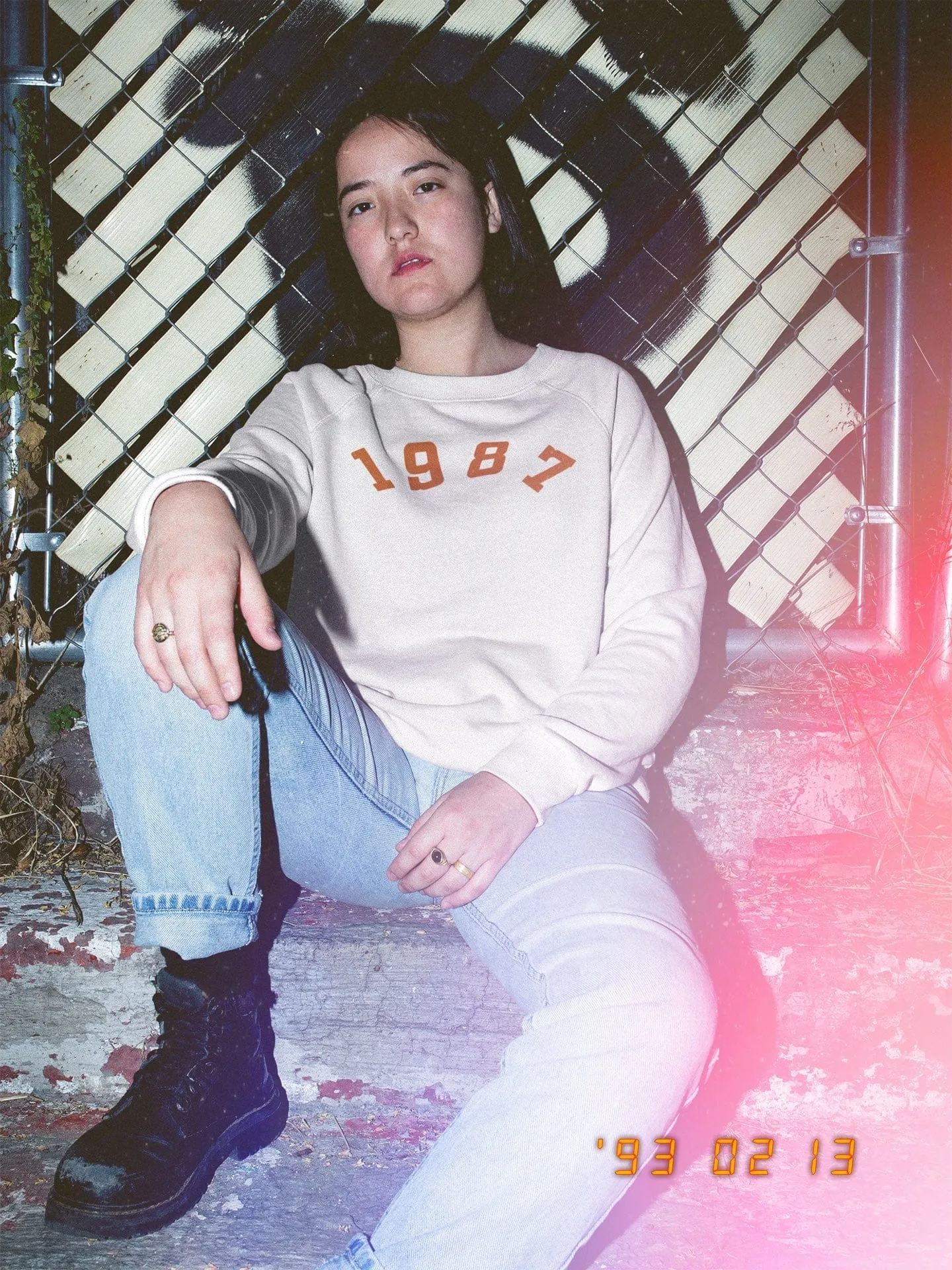 1987 Retro Athletics Oversized Raglan Sweatshirt