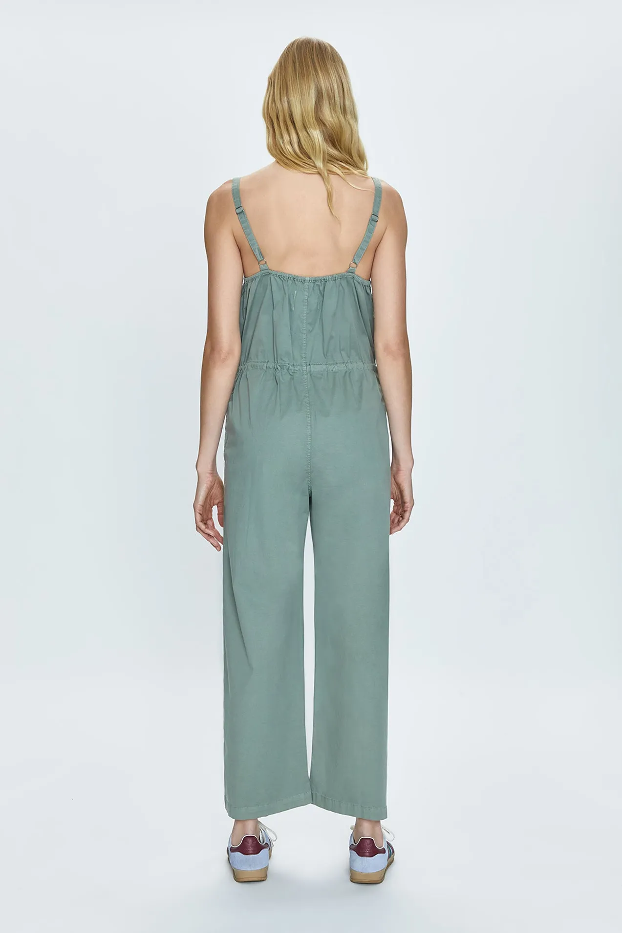 Adela Wide Leg Sleeveless Jumpsuit - Bluff