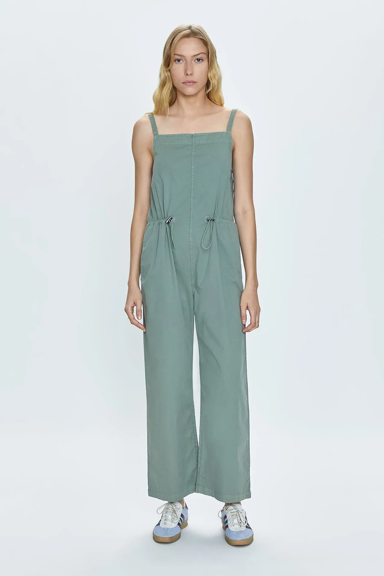 Adela Wide Leg Sleeveless Jumpsuit - Bluff