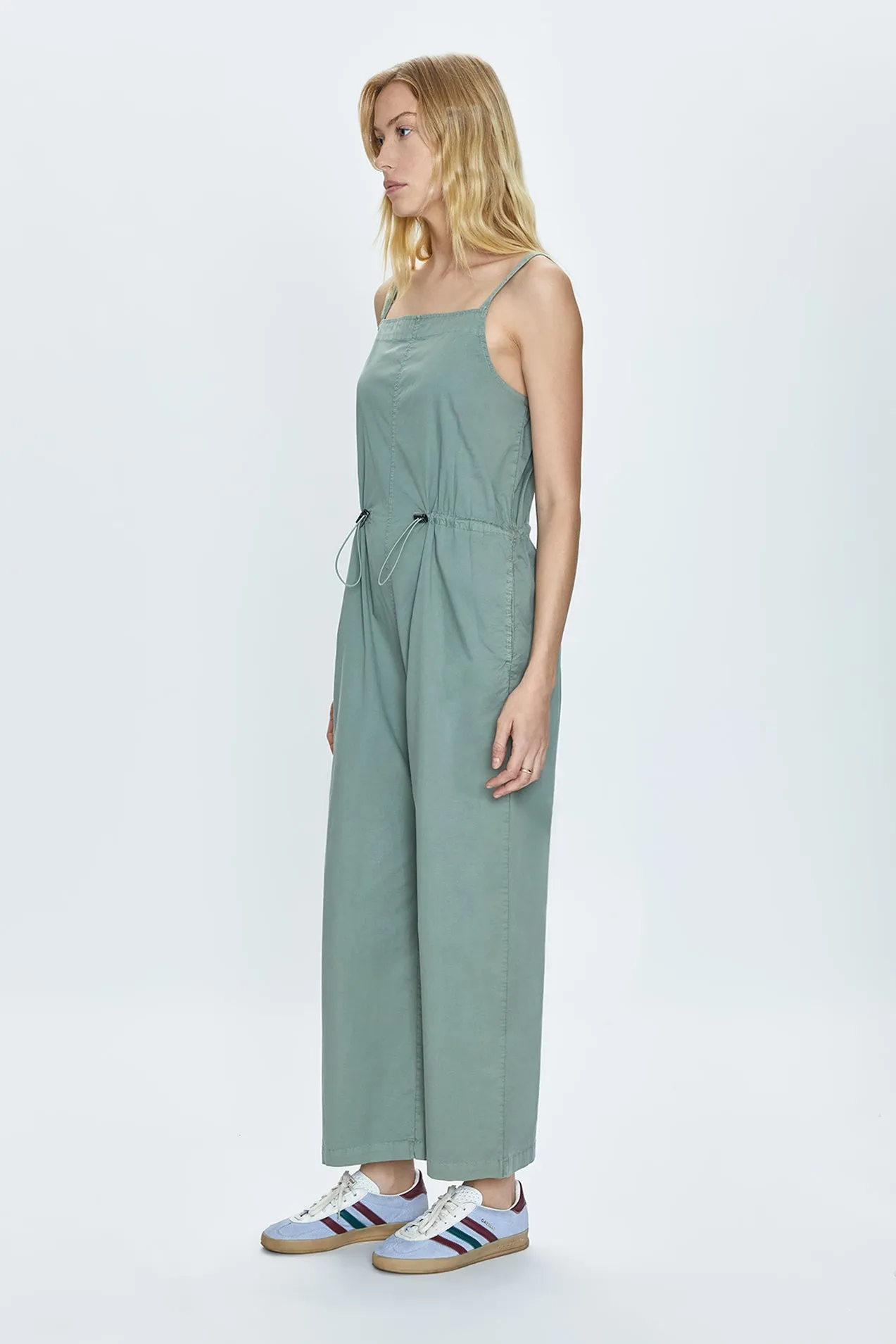 Adela Wide Leg Sleeveless Jumpsuit - Bluff