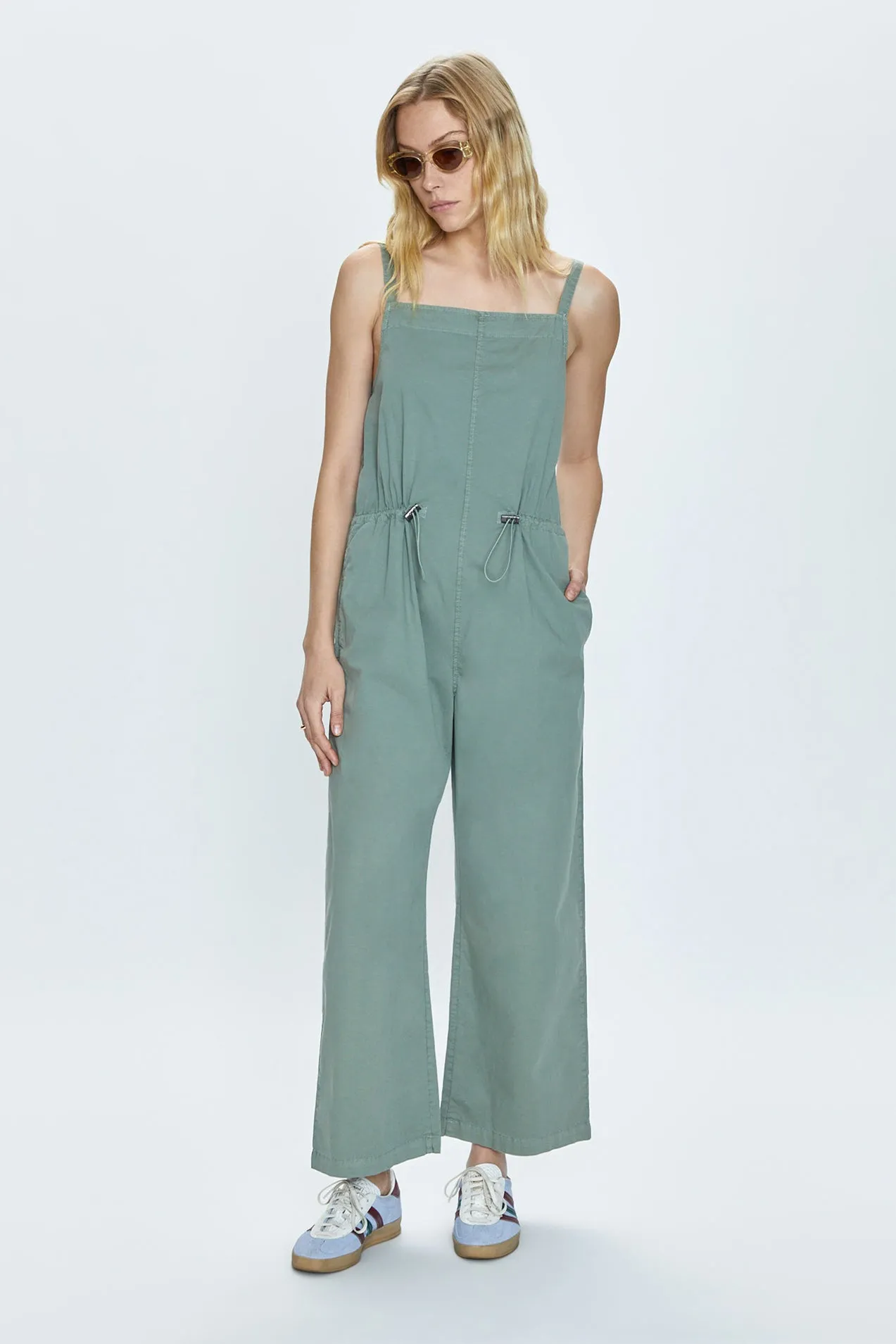Adela Wide Leg Sleeveless Jumpsuit - Bluff