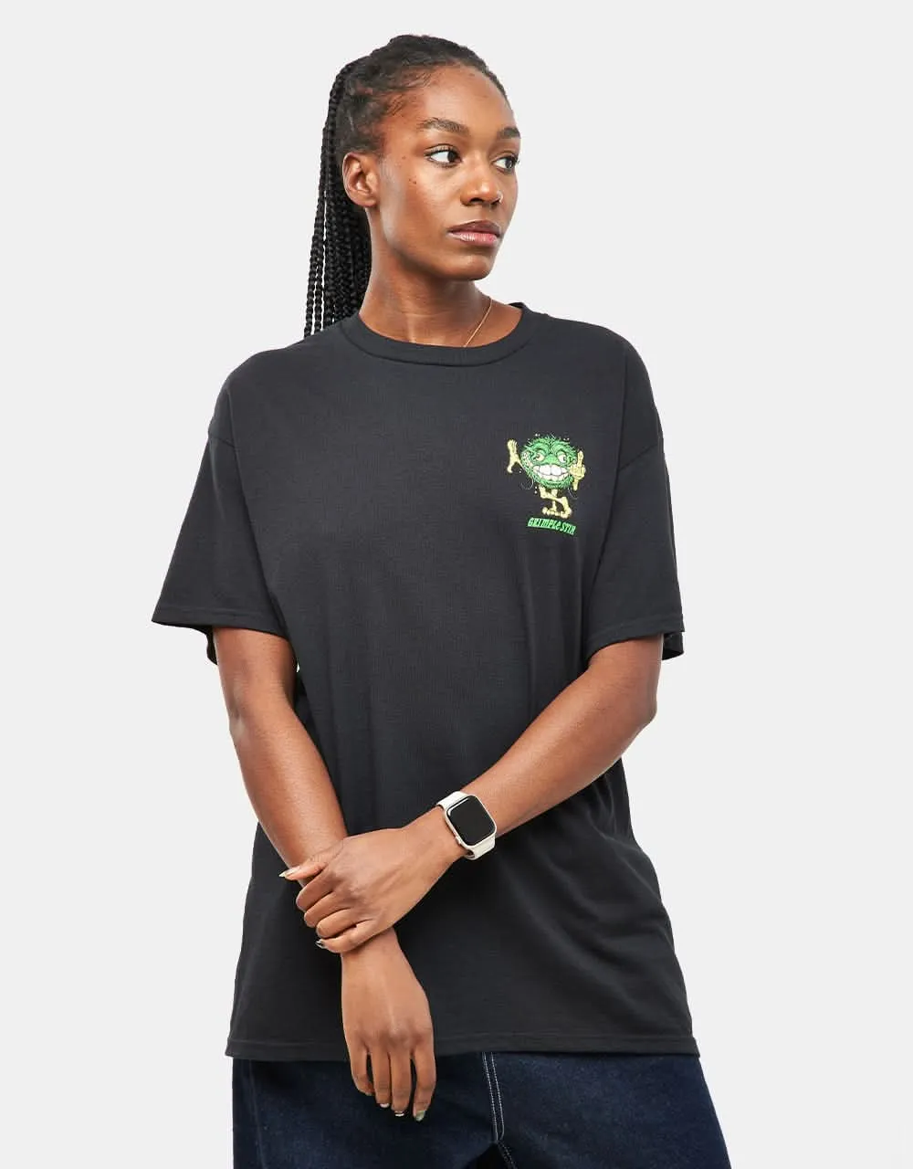 Anti Hero Grimplestix Asphault Animals T-Shirt - Black