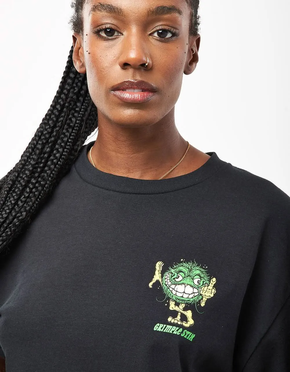 Anti Hero Grimplestix Asphault Animals T-Shirt - Black