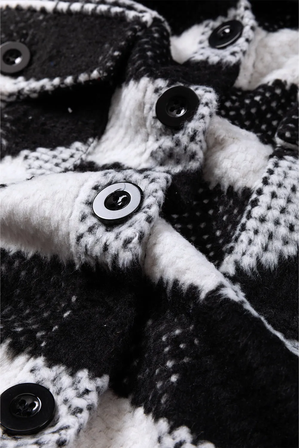Black and White Glen Plaid Jacket