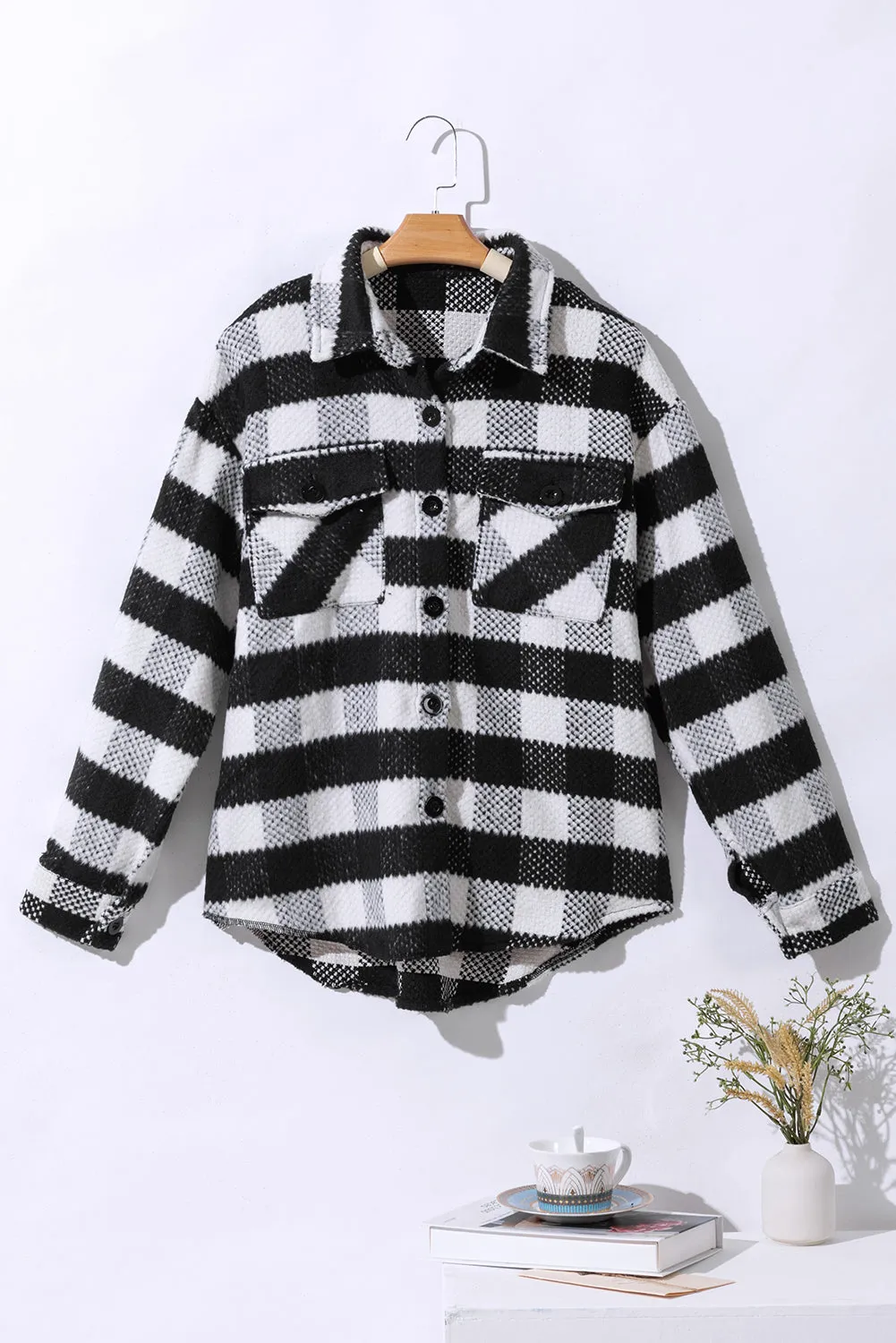 Black and White Glen Plaid Jacket