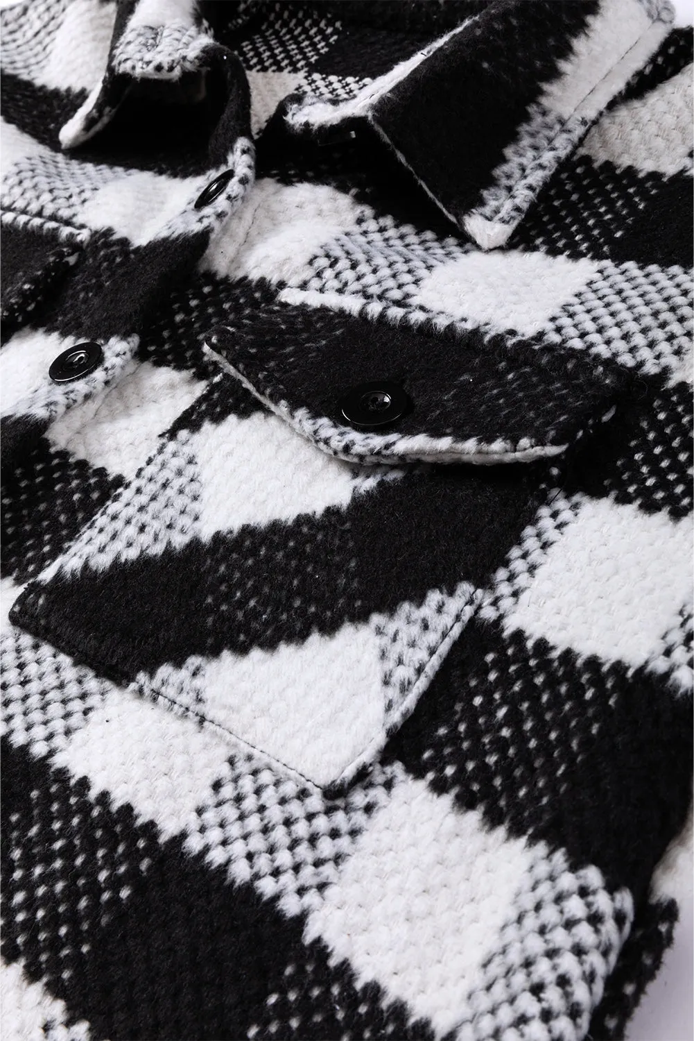 Black and White Glen Plaid Jacket