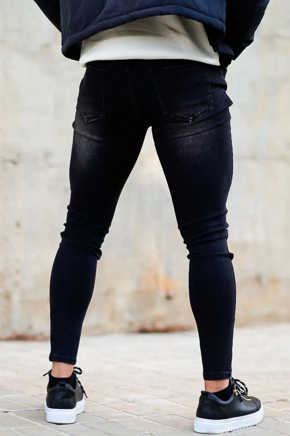 Black Ripped Men's Skinny Jean
