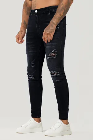 Black Ripped Men's Skinny Jean