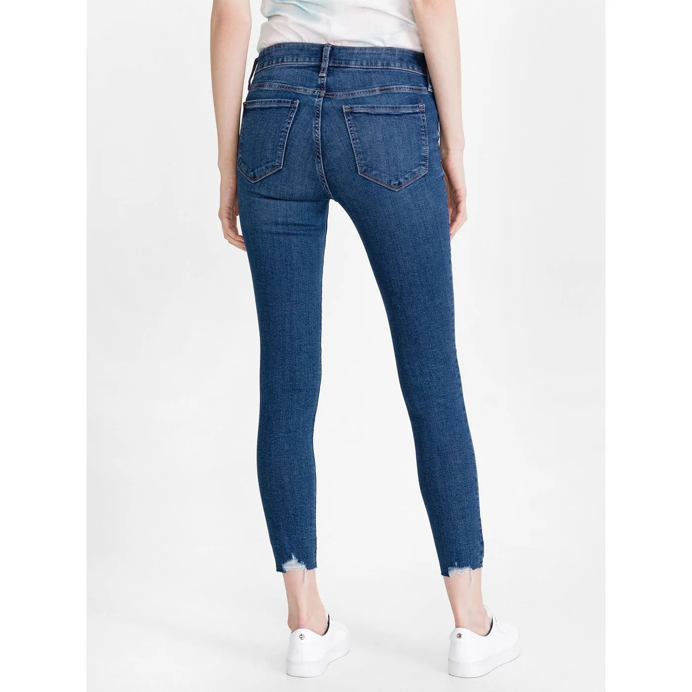 BR High Rise Skinny Ripped Jeans