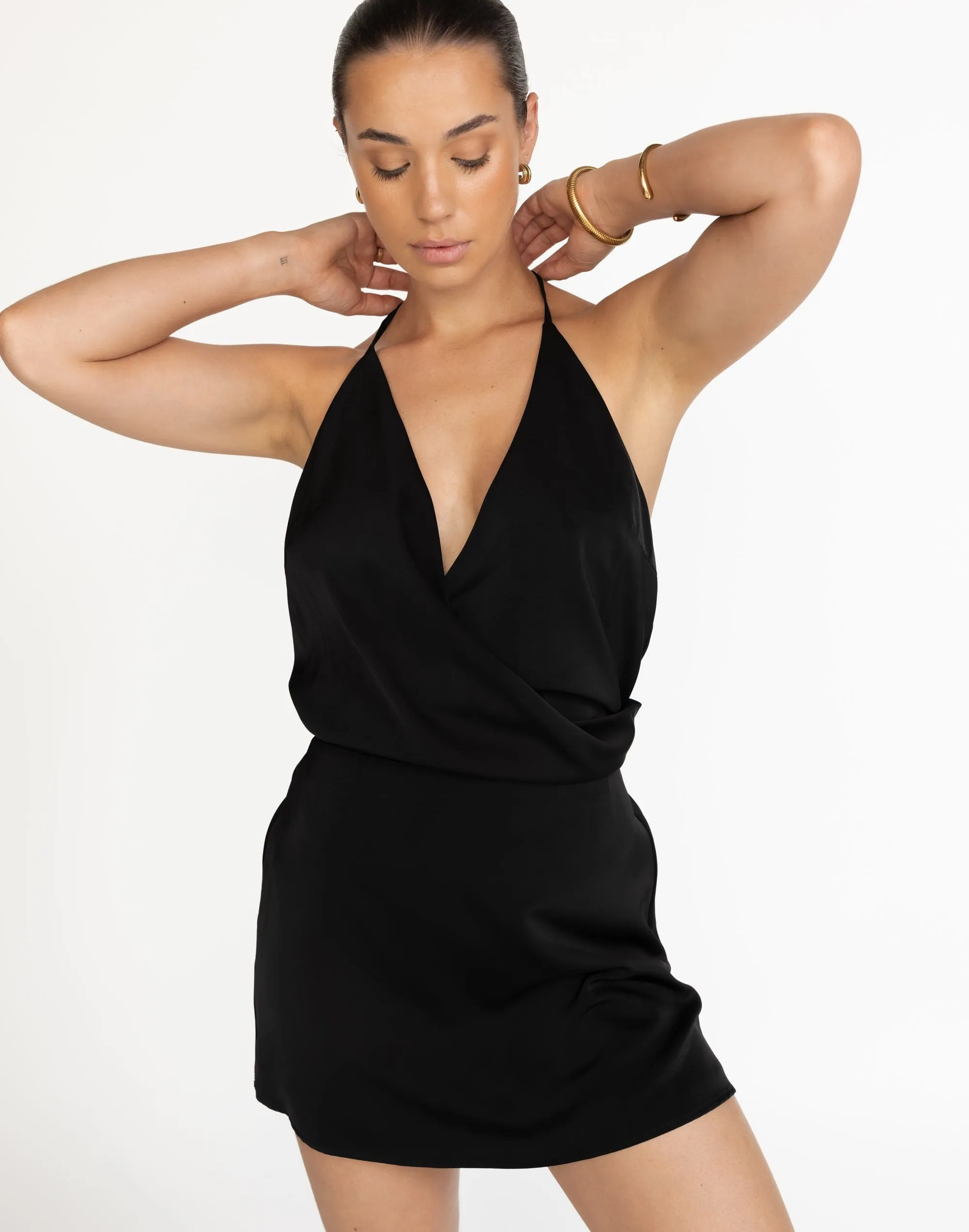 Cabaret Mini Dress (Black)