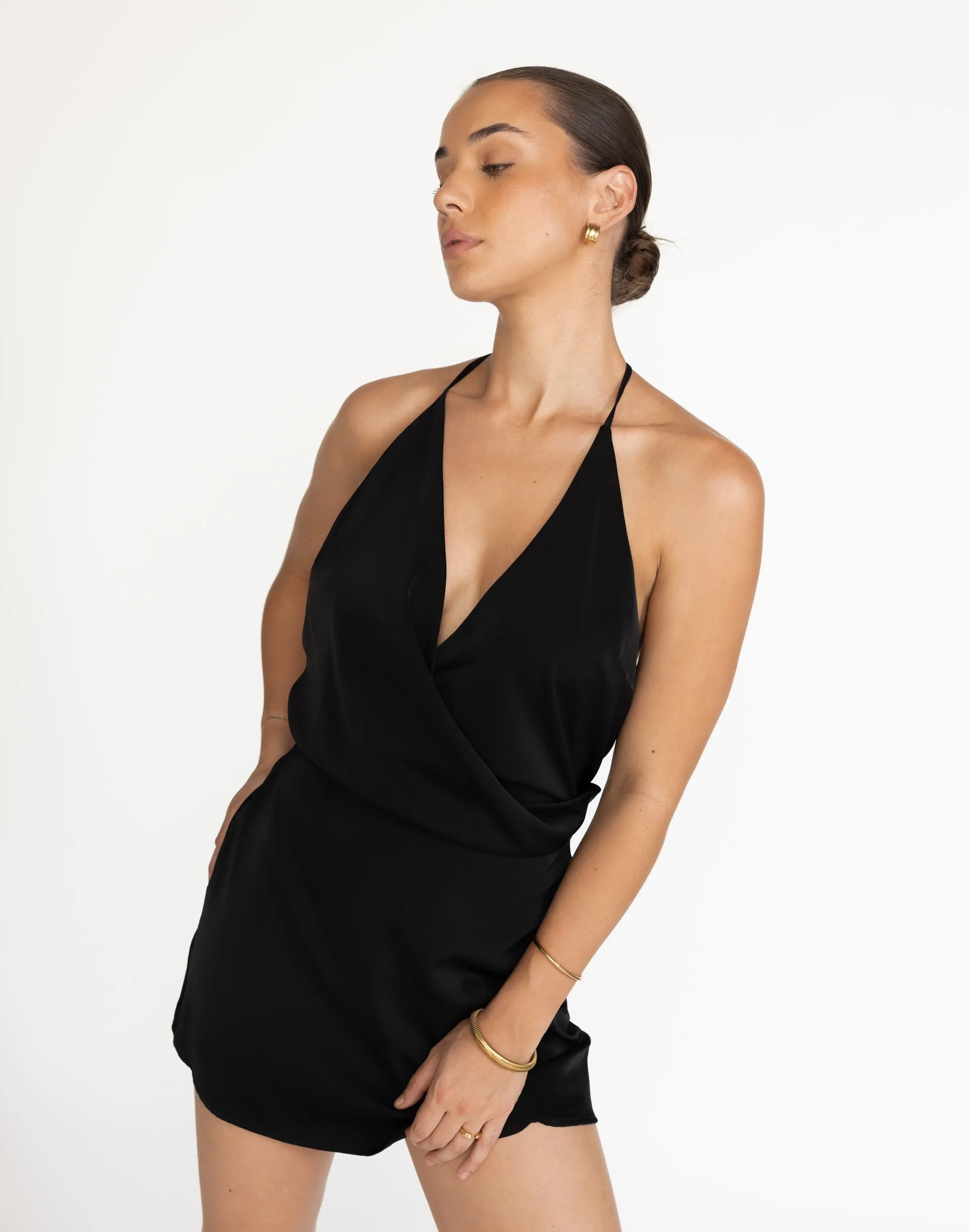 Cabaret Mini Dress (Black)