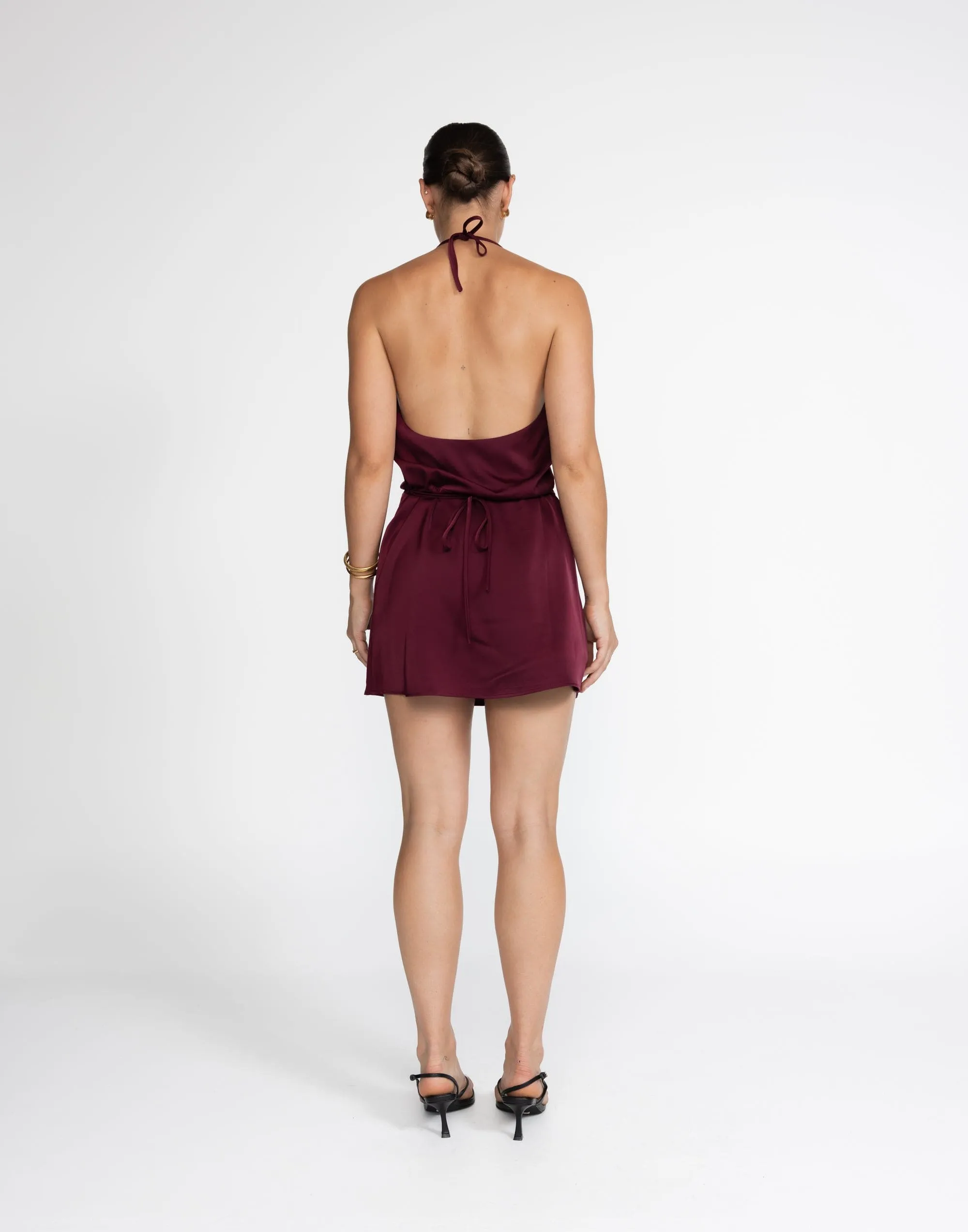 Cabaret Mini Dress (Plum)
