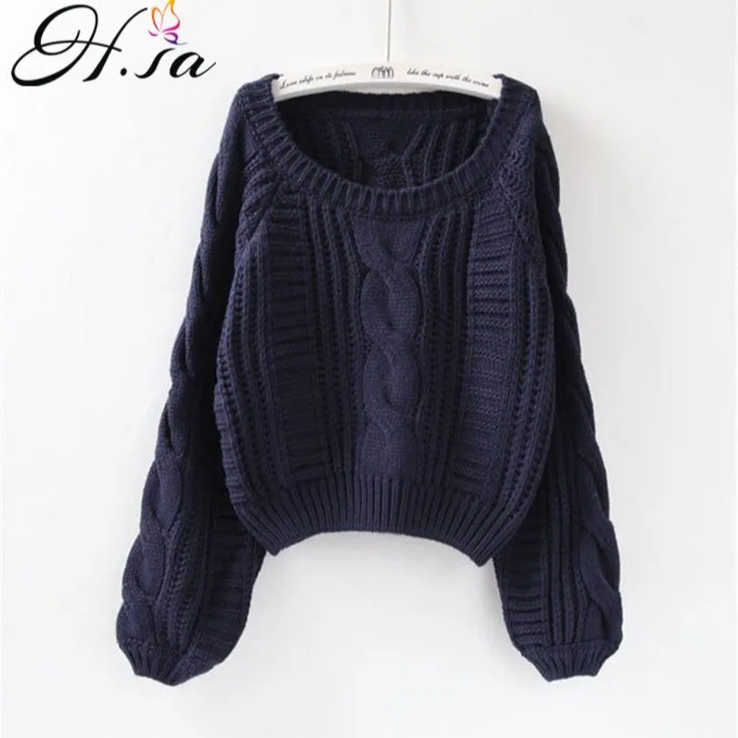 Chic Candy Twist Color Short Sweater