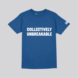 COLLECTIVELY UNBREAKABLE MENS T-SHIRT - BLUE
