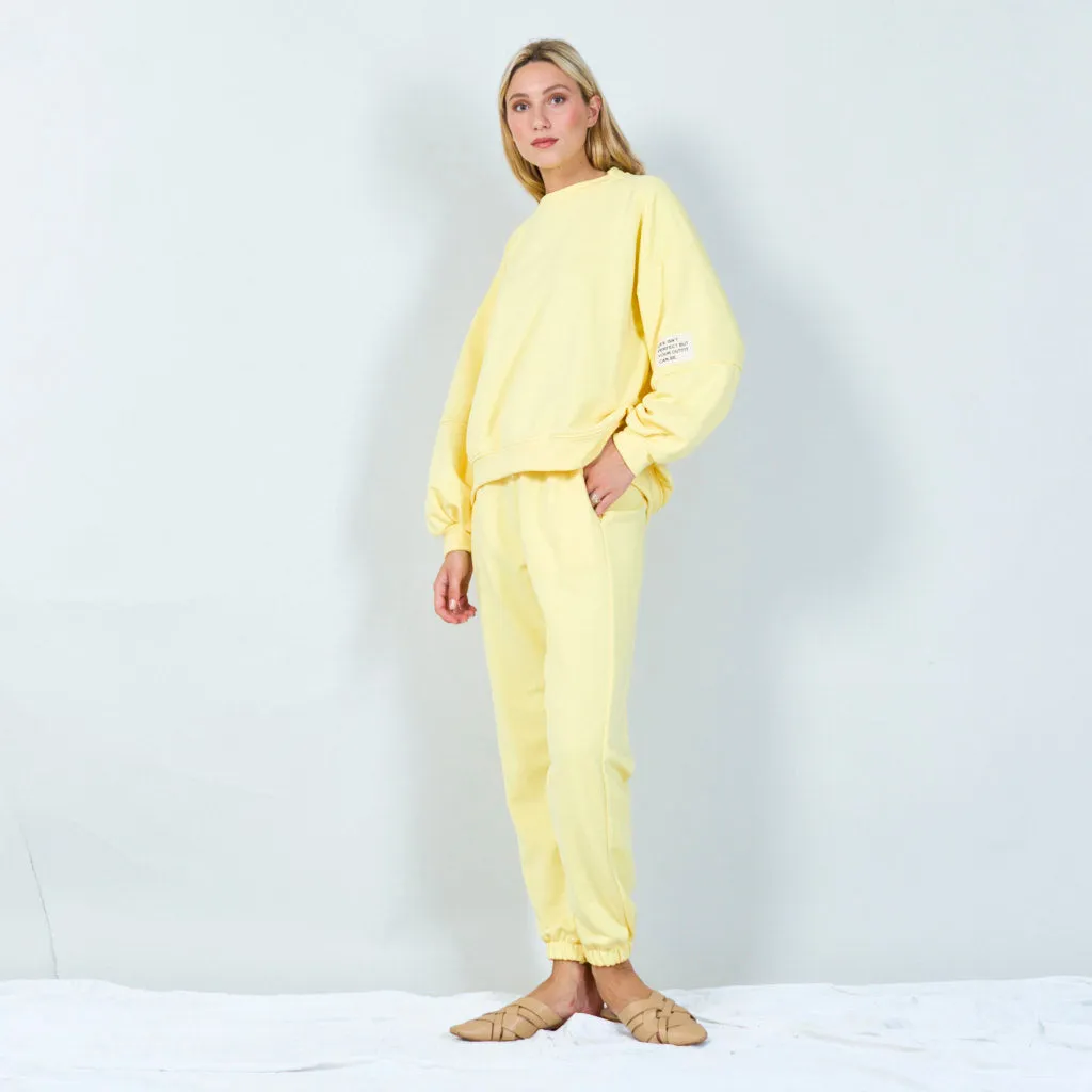 Cozy tracksuit set with sweatshirt wholesale