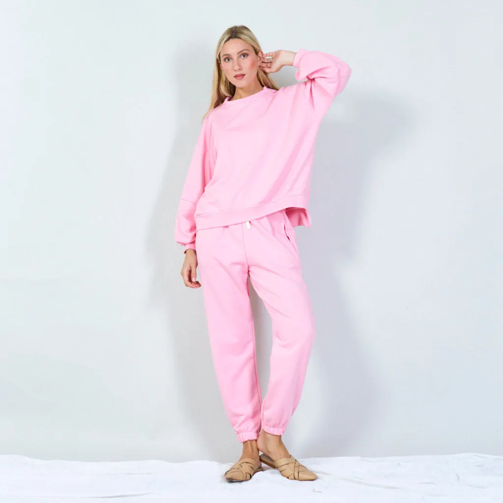 Cozy tracksuit set with sweatshirt wholesale