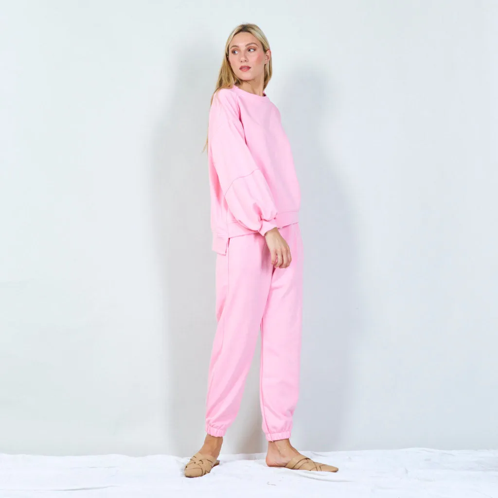 Cozy tracksuit set with sweatshirt wholesale