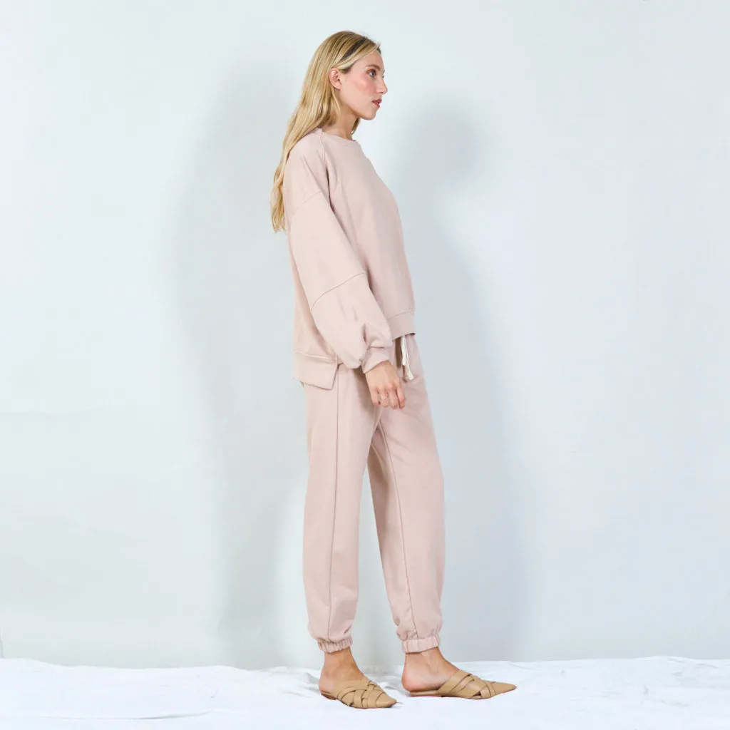 Cozy tracksuit set with sweatshirt wholesale