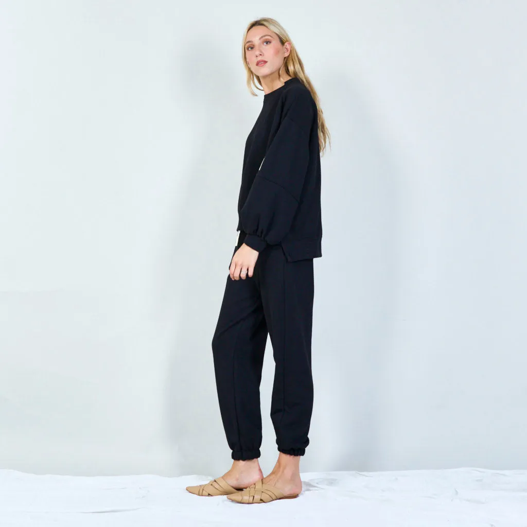 Cozy tracksuit set with sweatshirt wholesale
