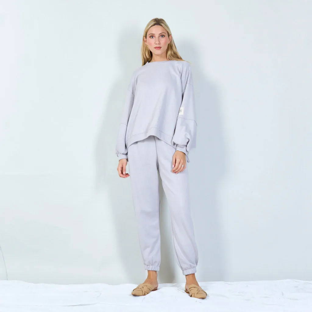 Cozy tracksuit set with sweatshirt wholesale