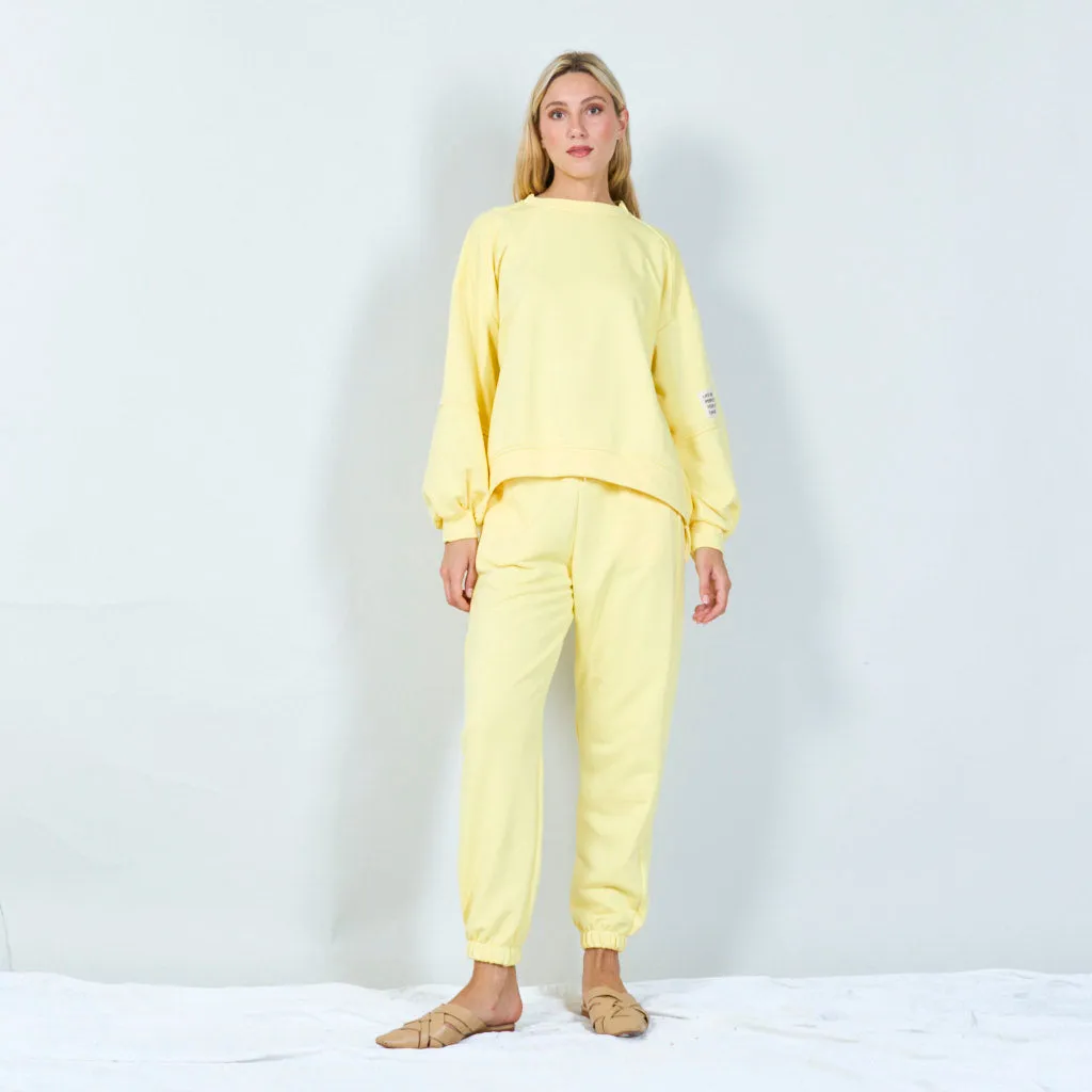 Cozy tracksuit set with sweatshirt wholesale