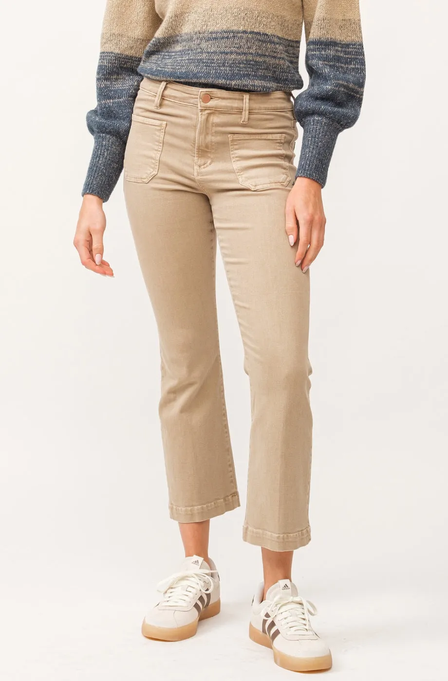 Dear John Jeanne Super High Rise Cropped Flare Jean Nomad