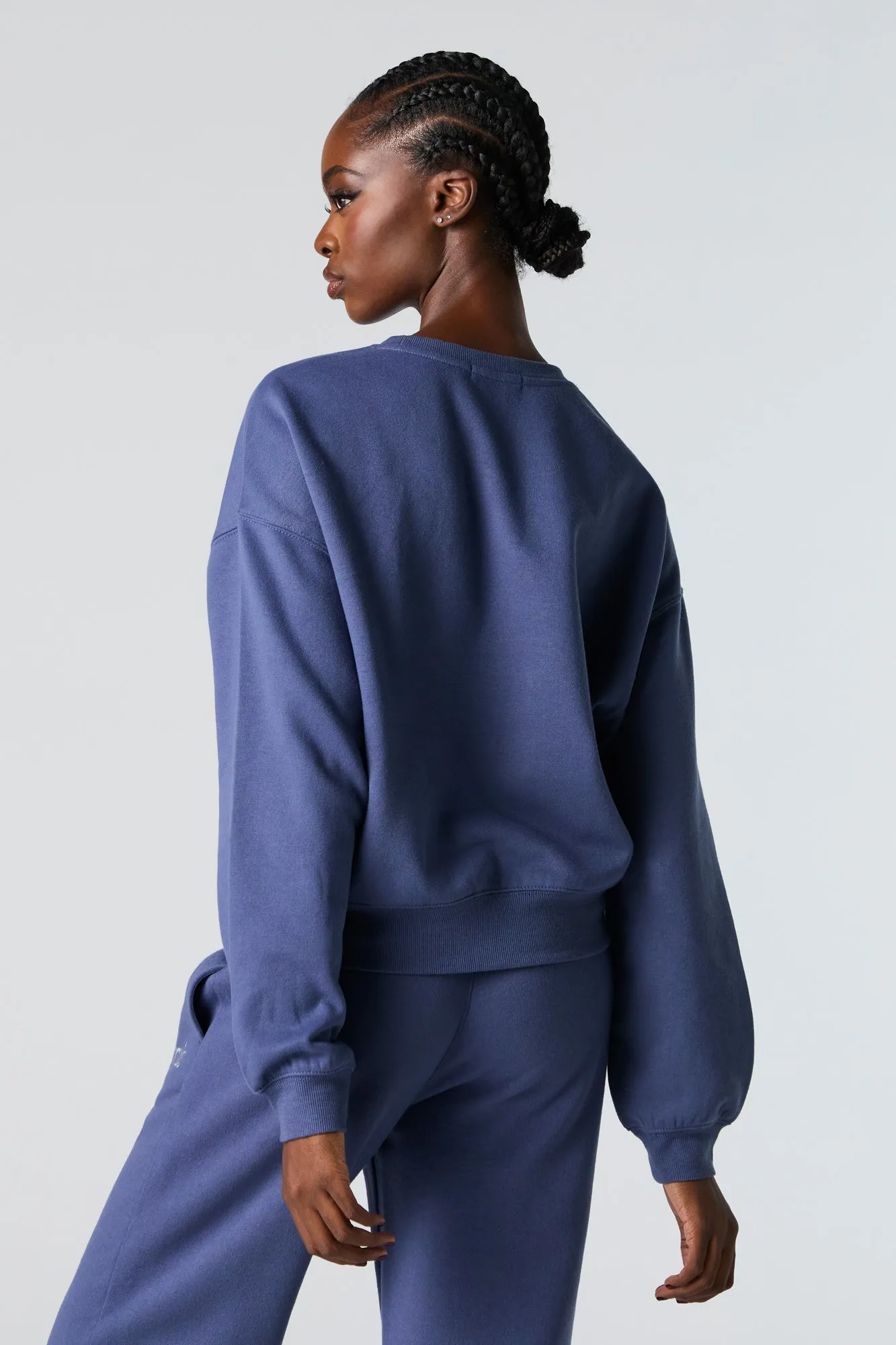 Destination Twill Embroidered Fleece Sweatshirt