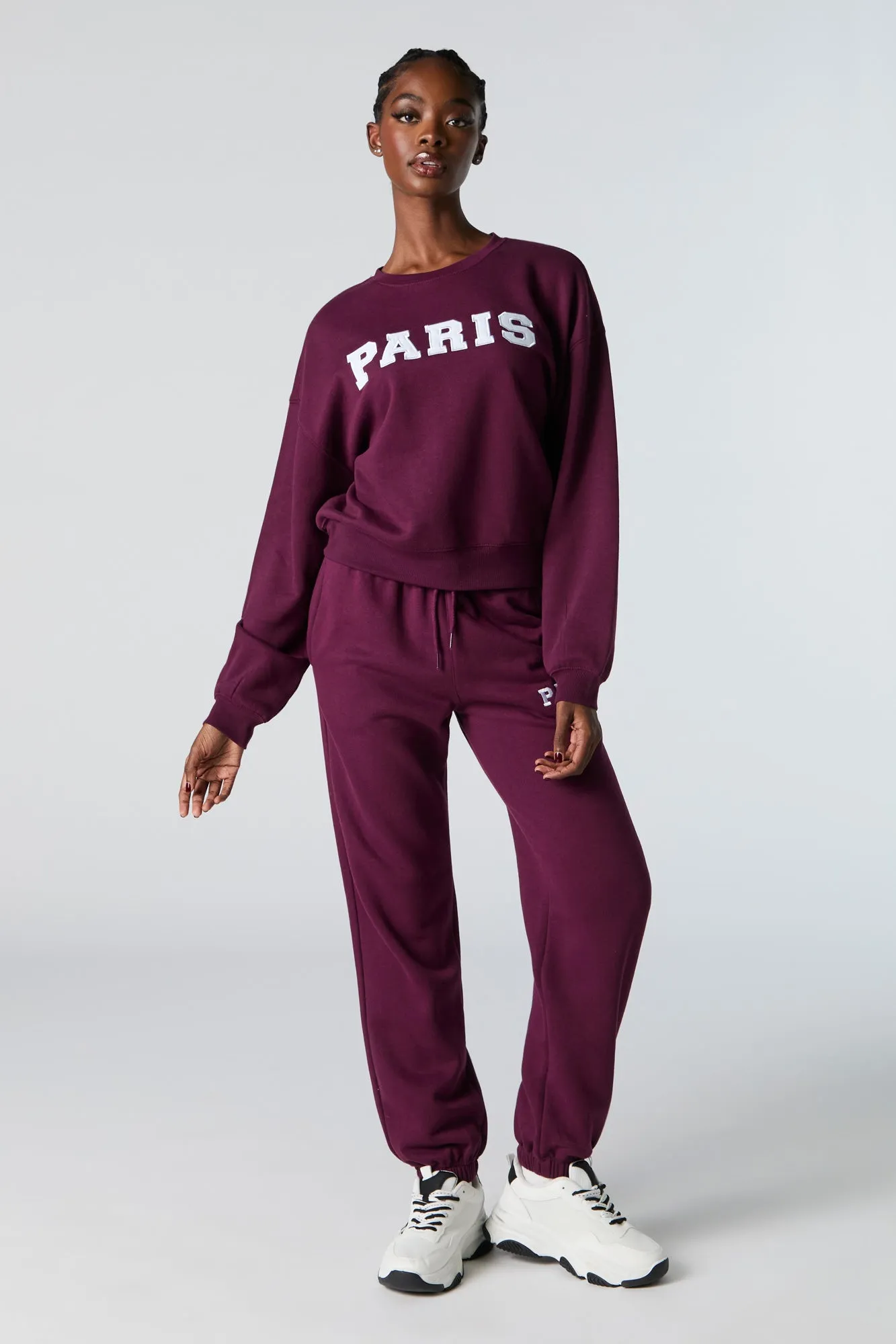 Destination Twill Embroidered Fleece Sweatshirt