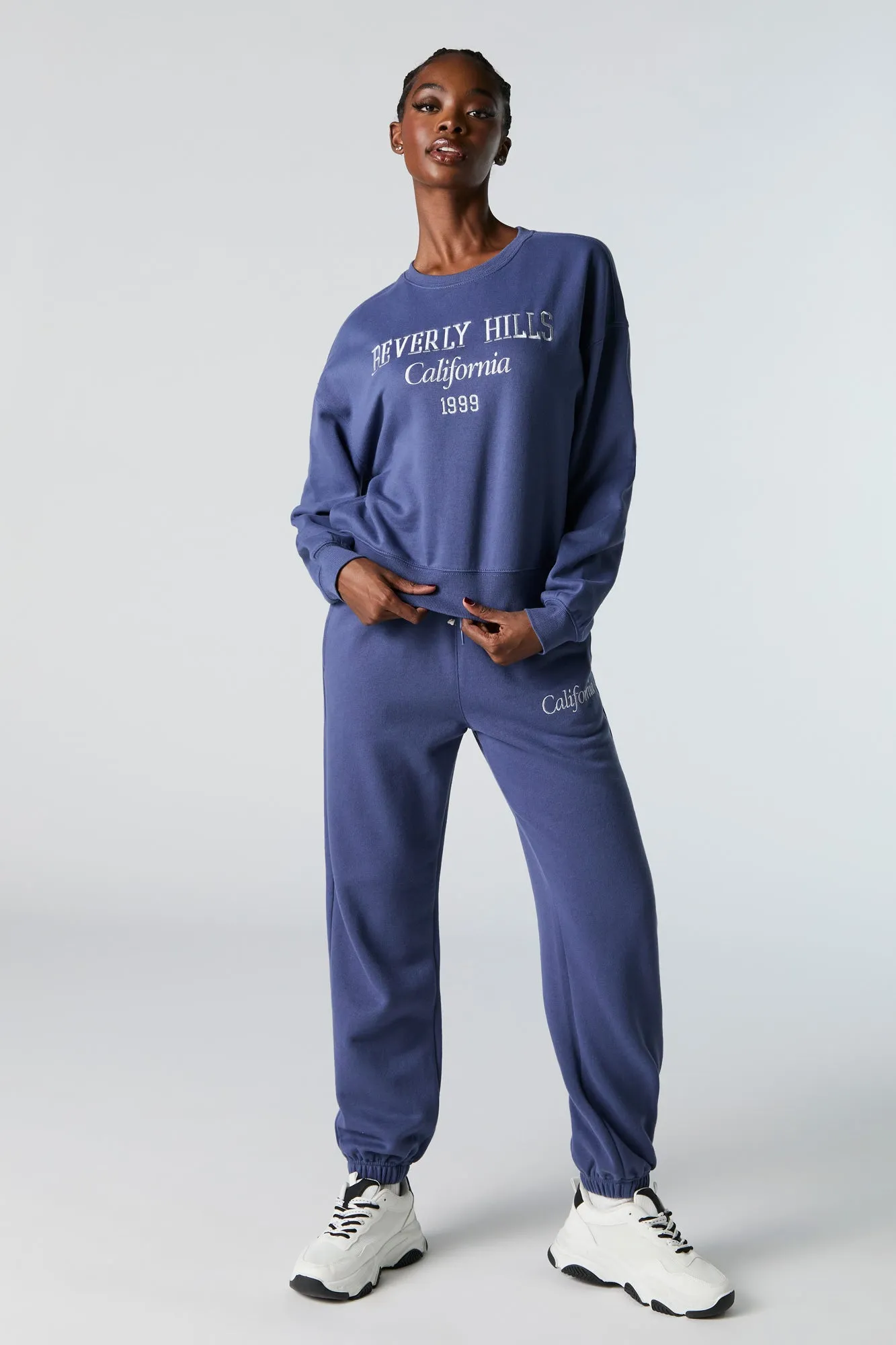 Destination Twill Embroidered Fleece Sweatshirt