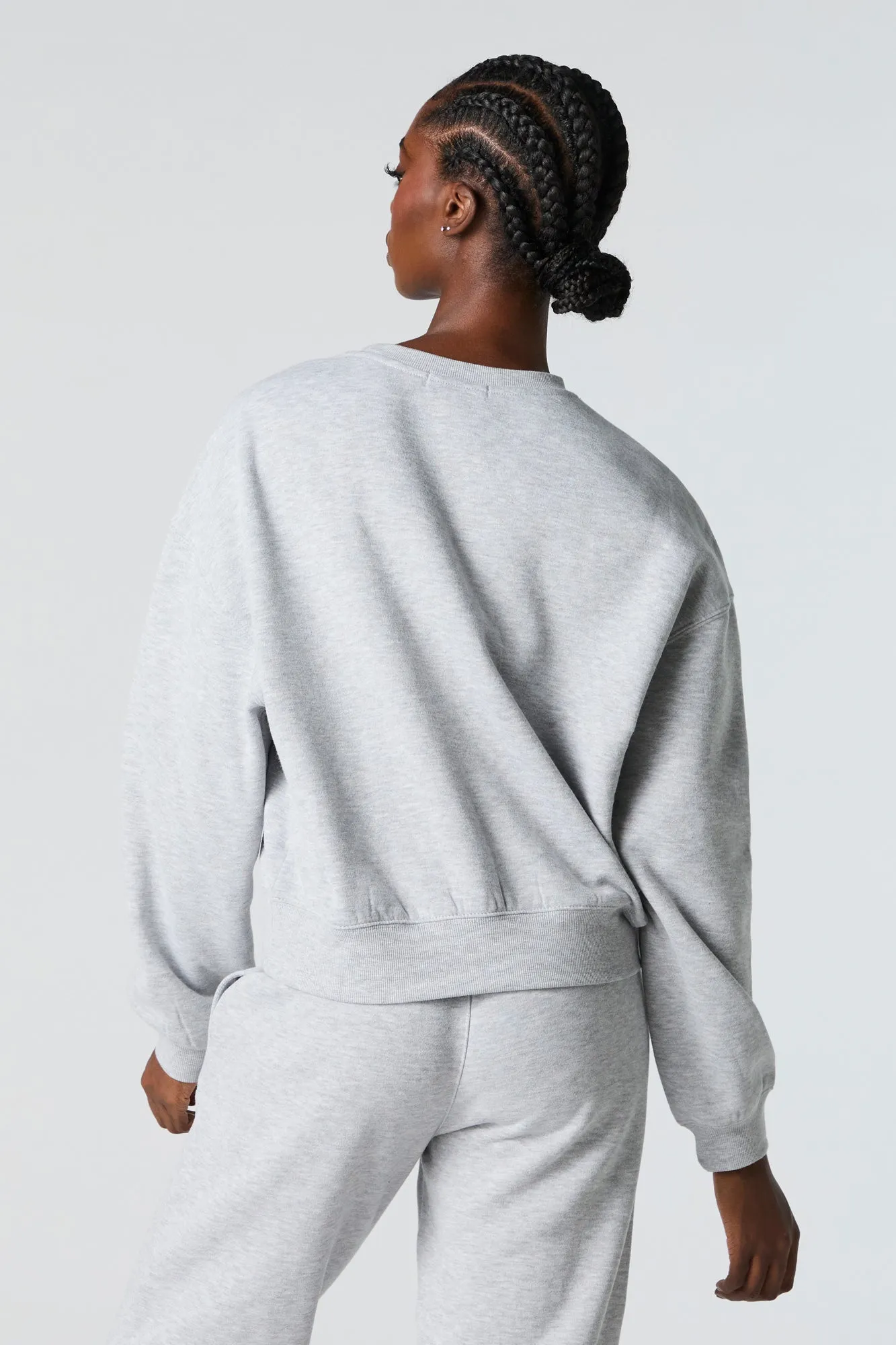 Destination Twill Embroidered Fleece Sweatshirt