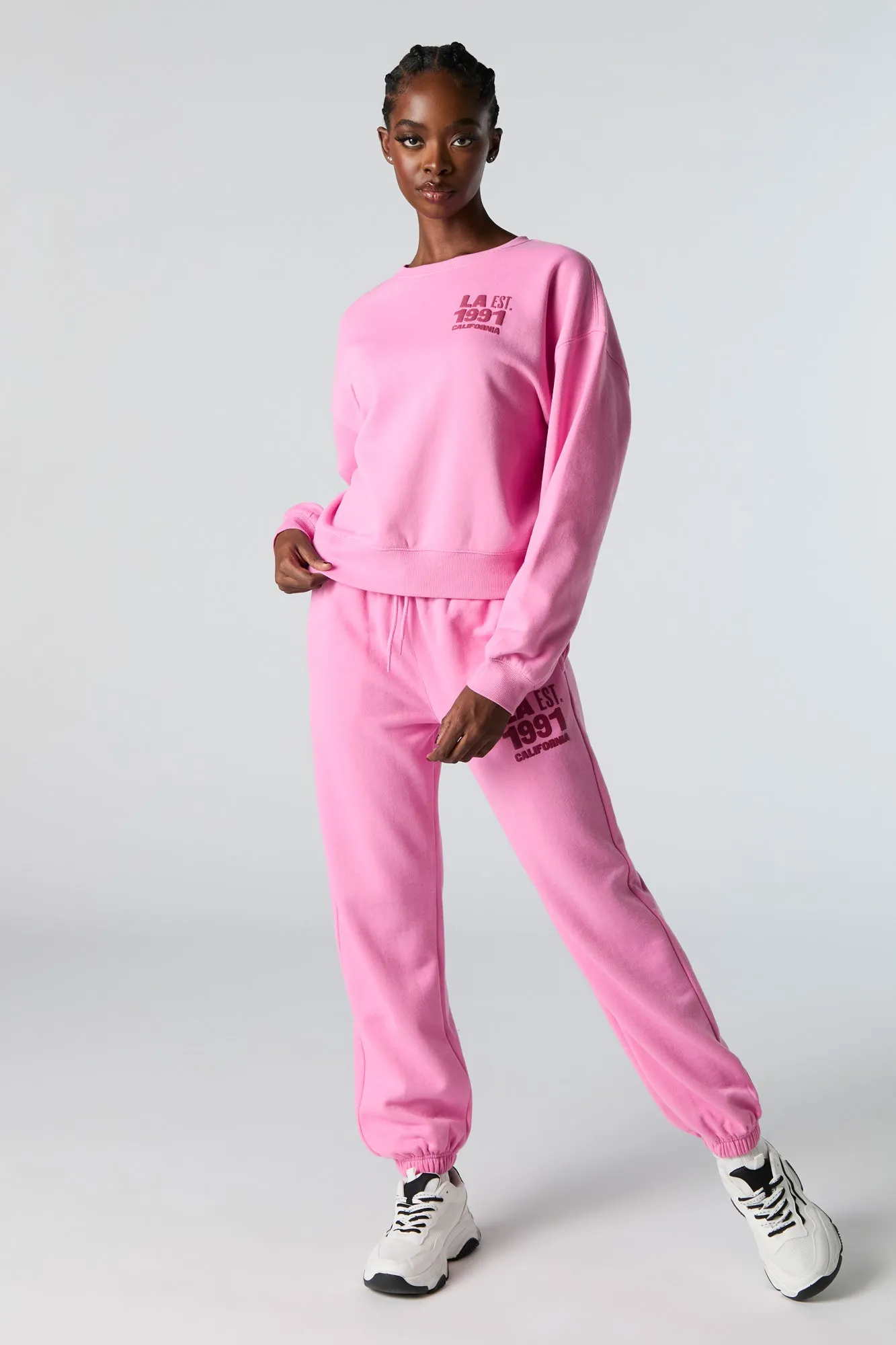 Destination Twill Embroidered Fleece Sweatshirt