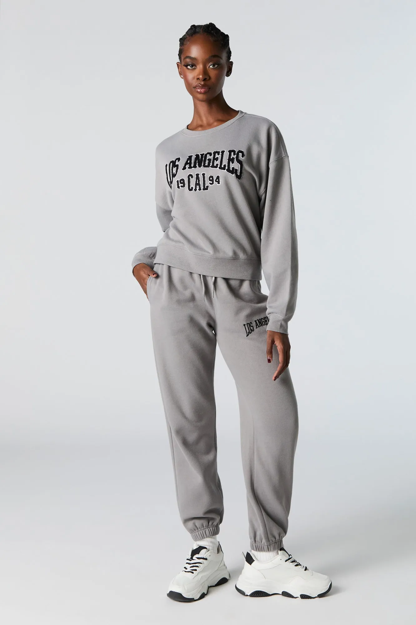 Destination Twill Embroidered Fleece Sweatshirt