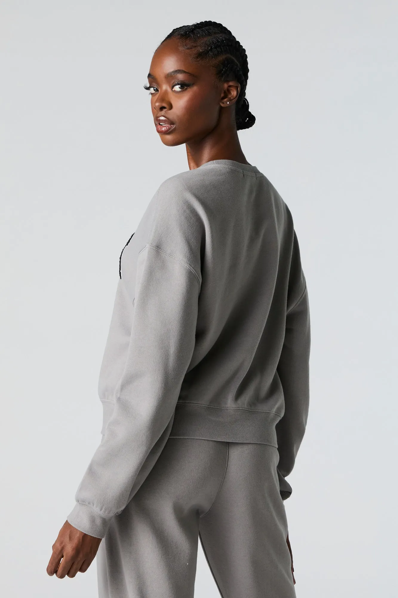 Destination Twill Embroidered Fleece Sweatshirt
