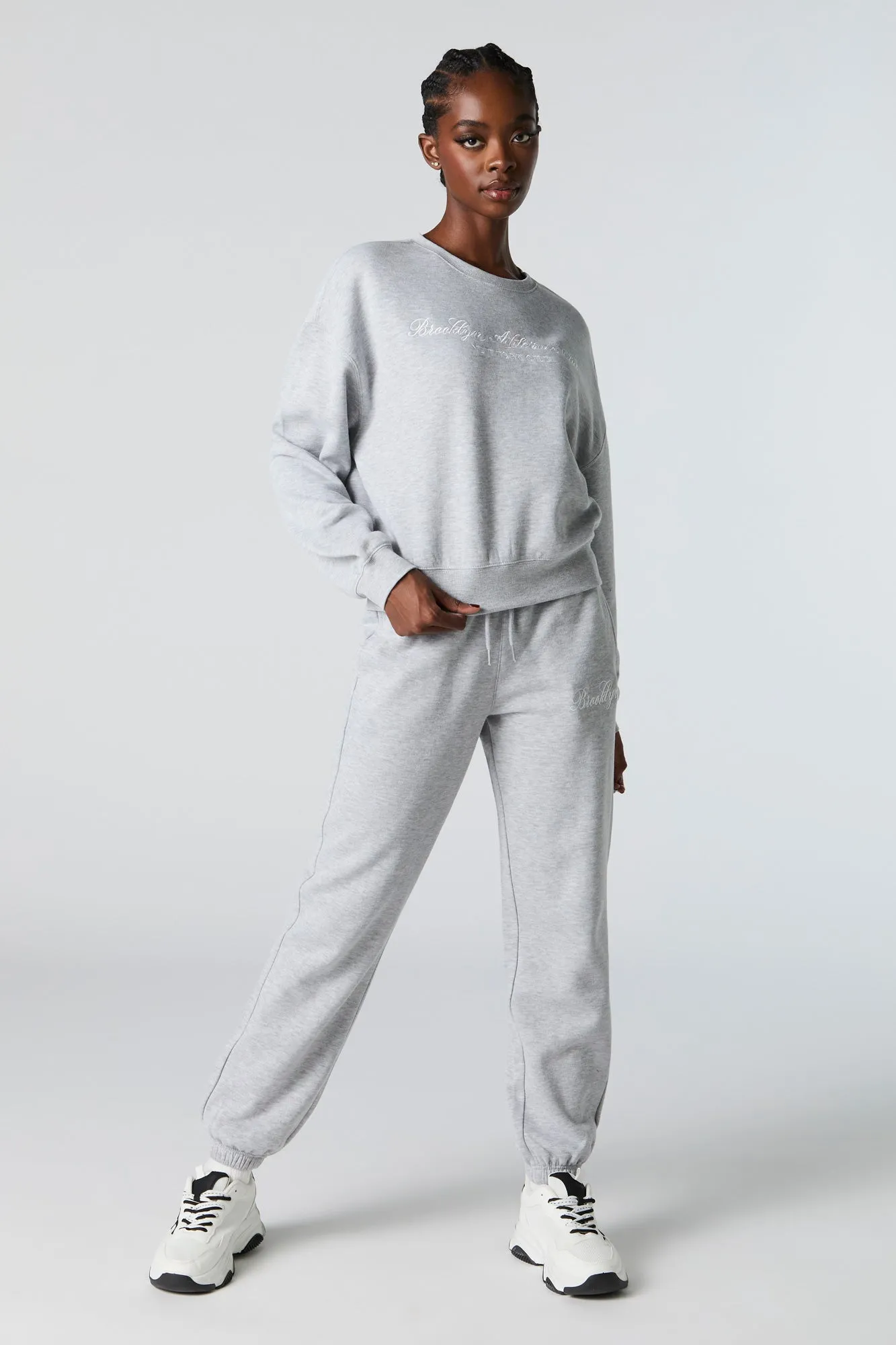 Destination Twill Embroidered Fleece Sweatshirt