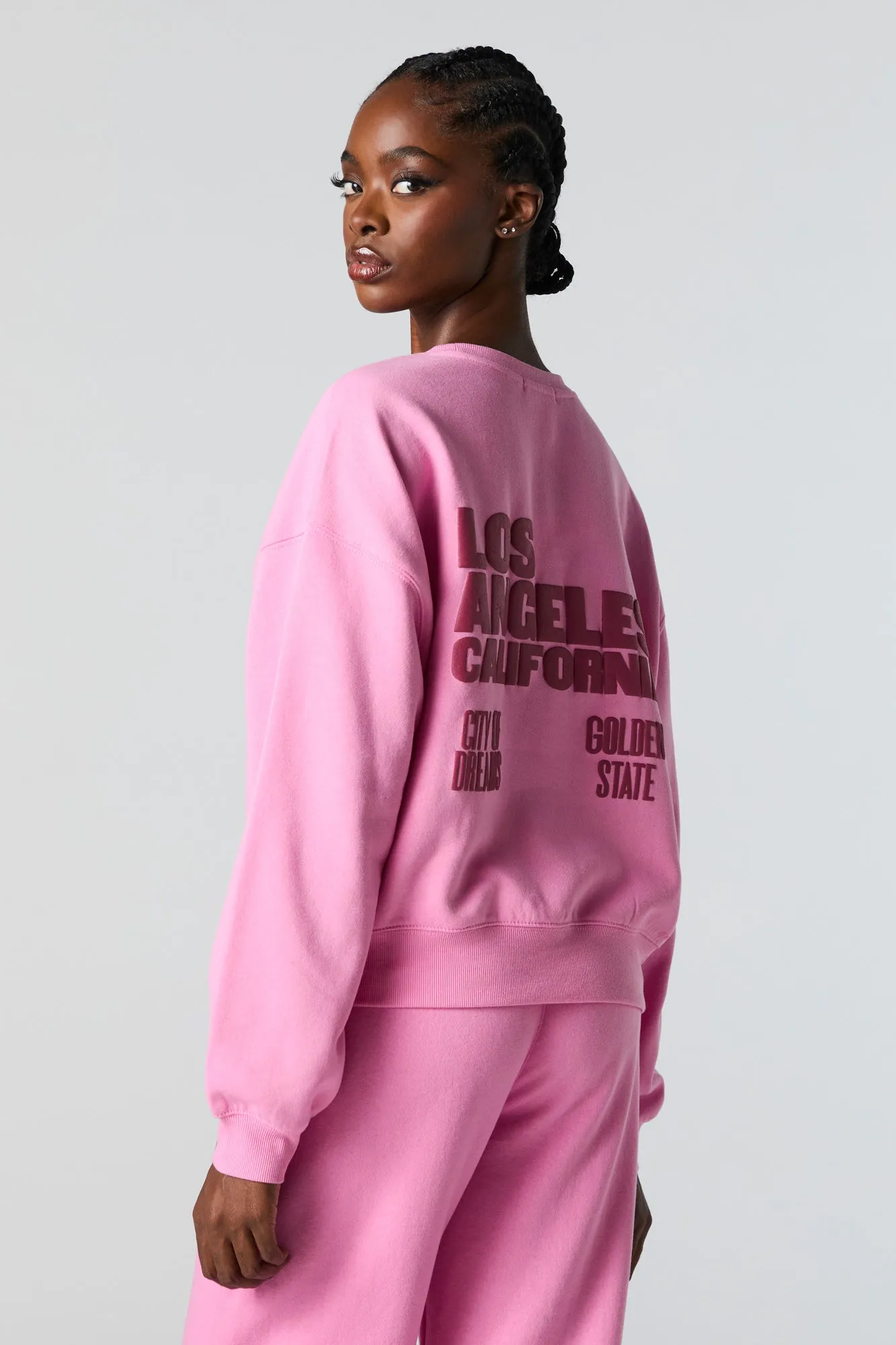 Destination Twill Embroidered Fleece Sweatshirt