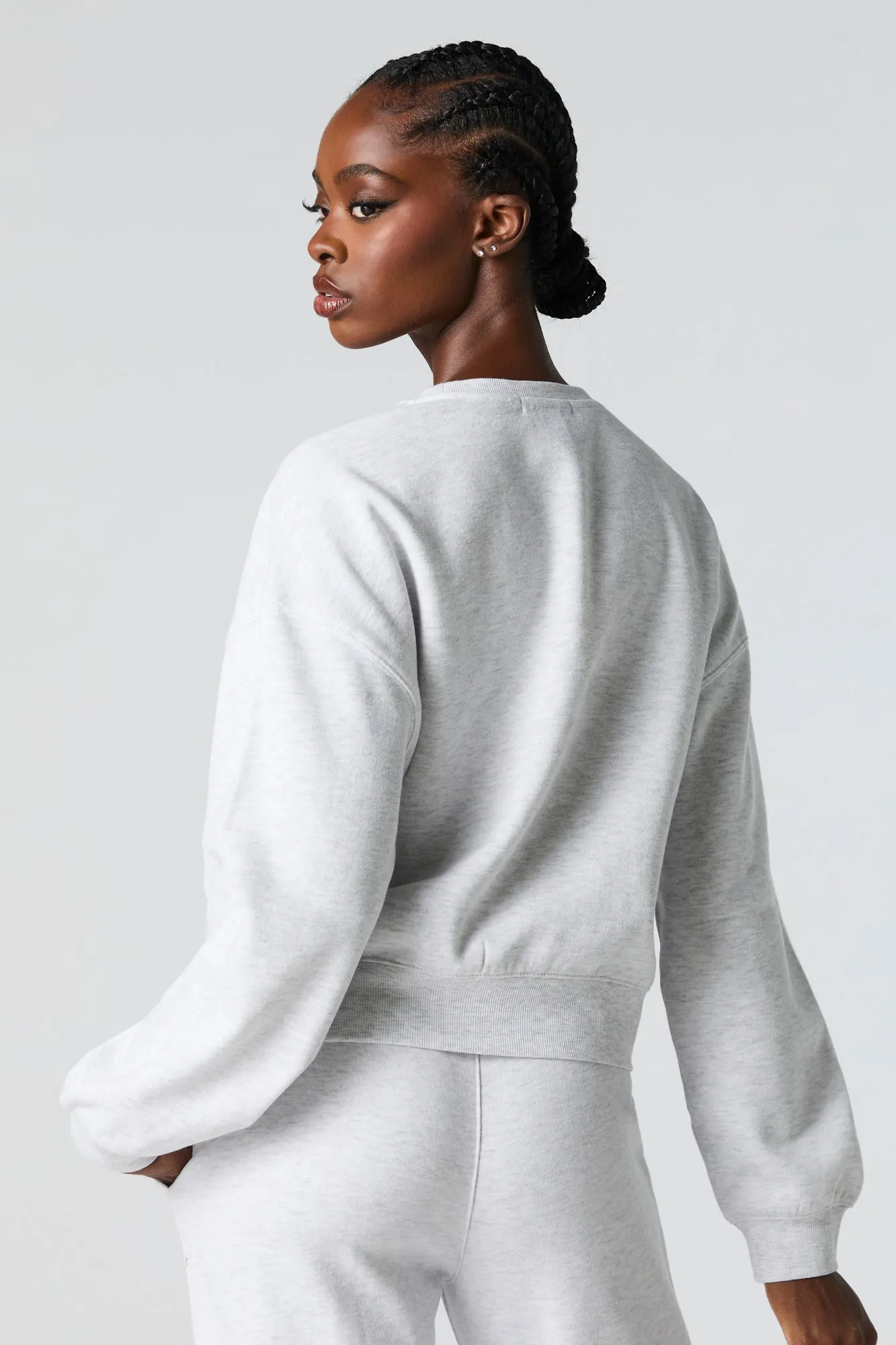 Destination Twill Embroidered Fleece Sweatshirt