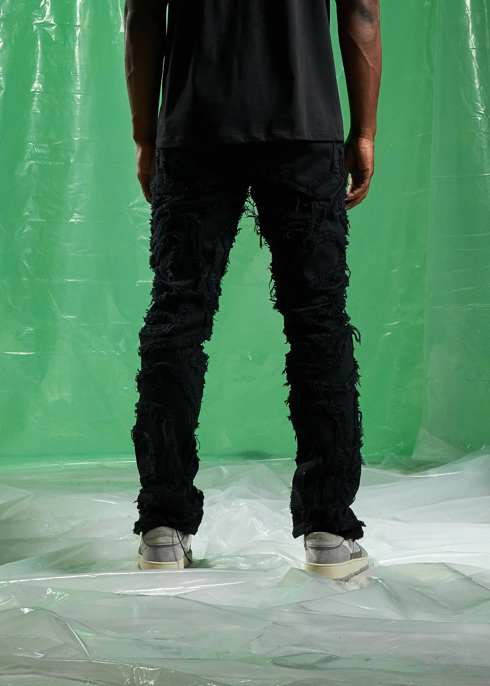 Embellish Jenson Black Ripped Denim Jeans (EMBSPR24-002)