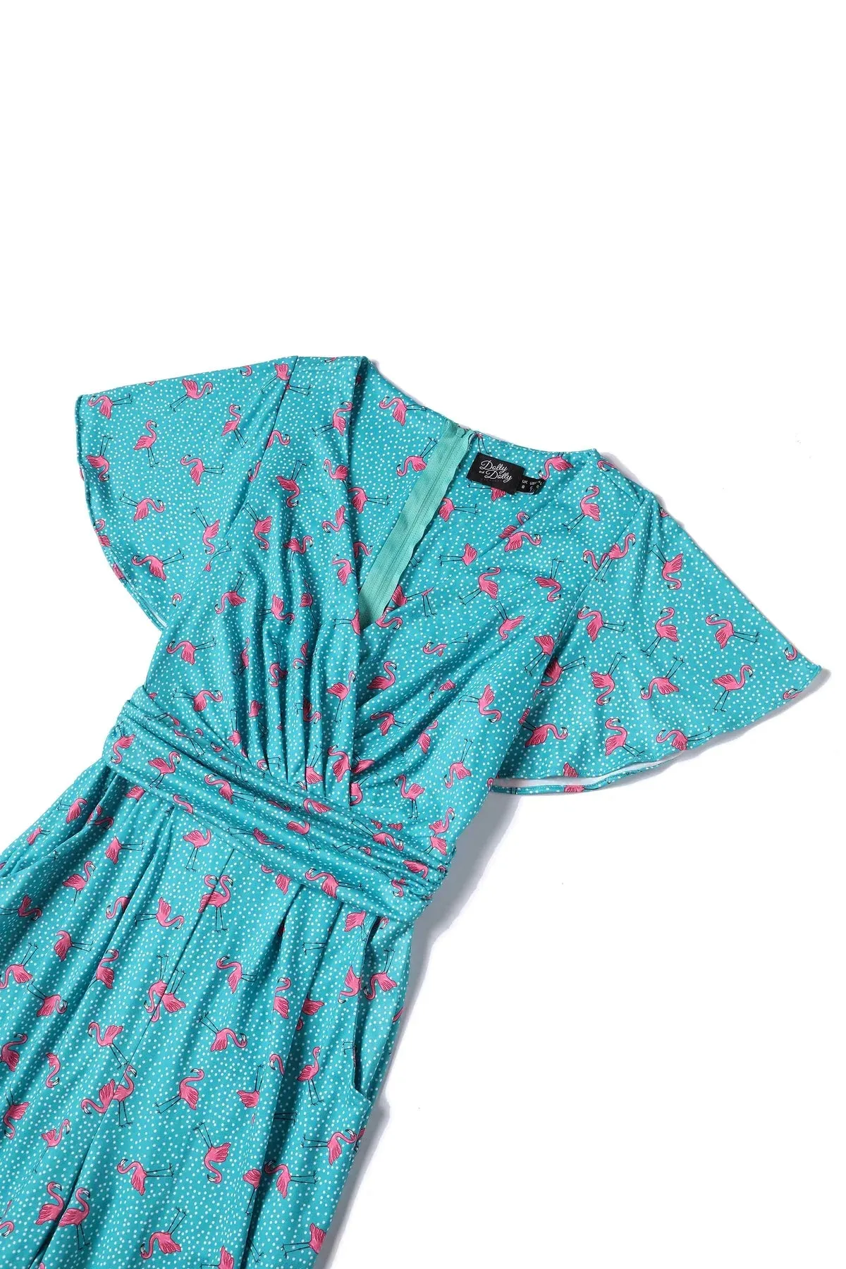 Esther Pink Flamingo & Pebble Turquoise Jumpsuit Regular price
