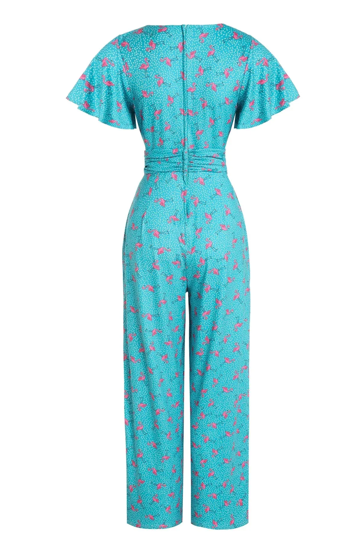 Esther Pink Flamingo & Pebble Turquoise Jumpsuit Regular price