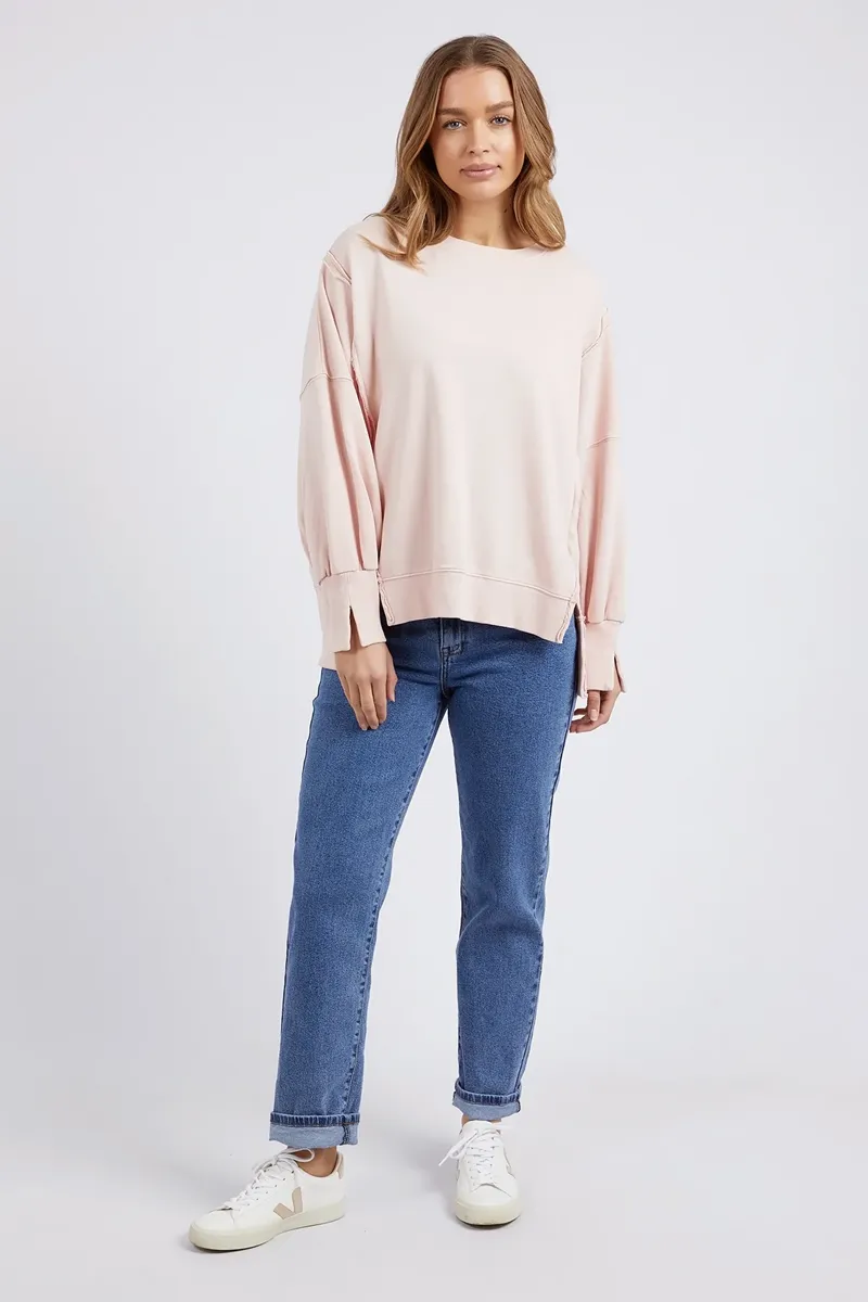 Foxwood - Oversized Crew - Peach Pink