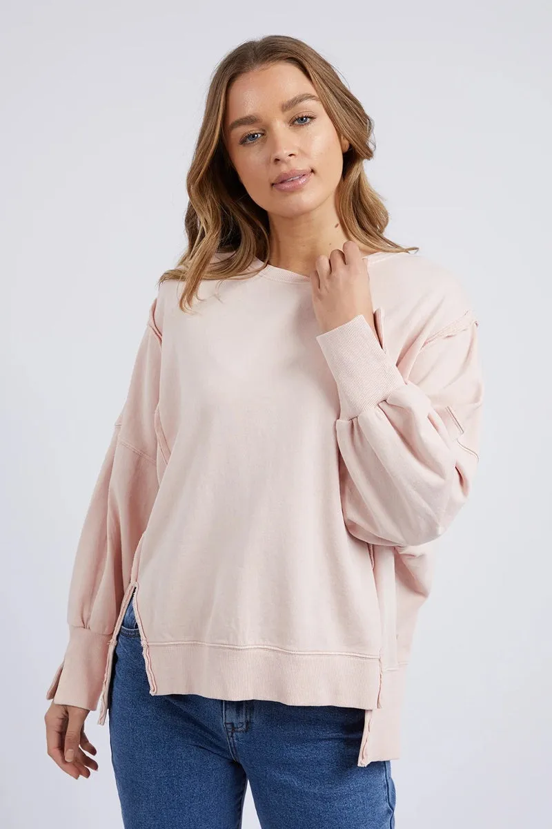 Foxwood - Oversized Crew - Peach Pink