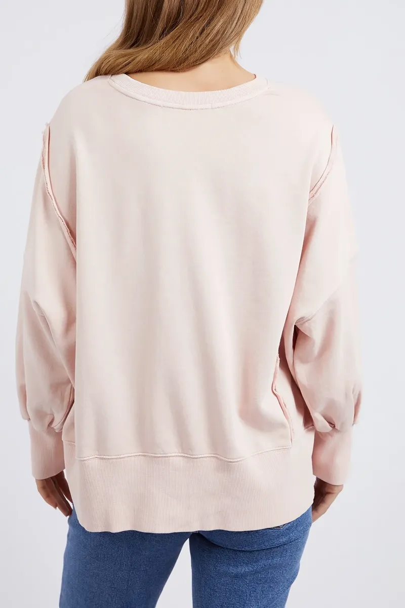 Foxwood - Oversized Crew - Peach Pink