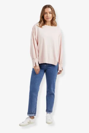 Foxwood - Oversized Crew - Peach Pink