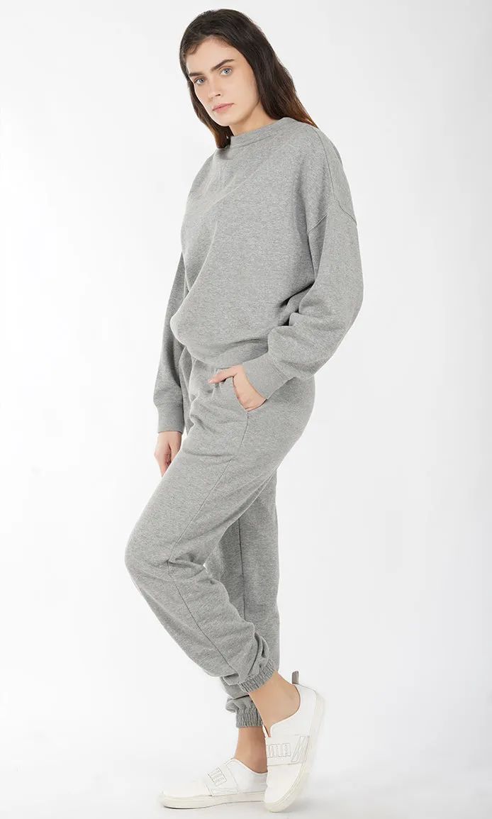 Grey Soft Touch Cotton Fleece Joggers
