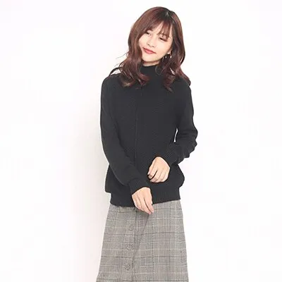 High Collar Cashmere Sweater