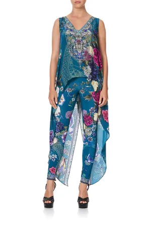 HIGH LOW CROSS OVERLAY TOP LUNAR GAZING