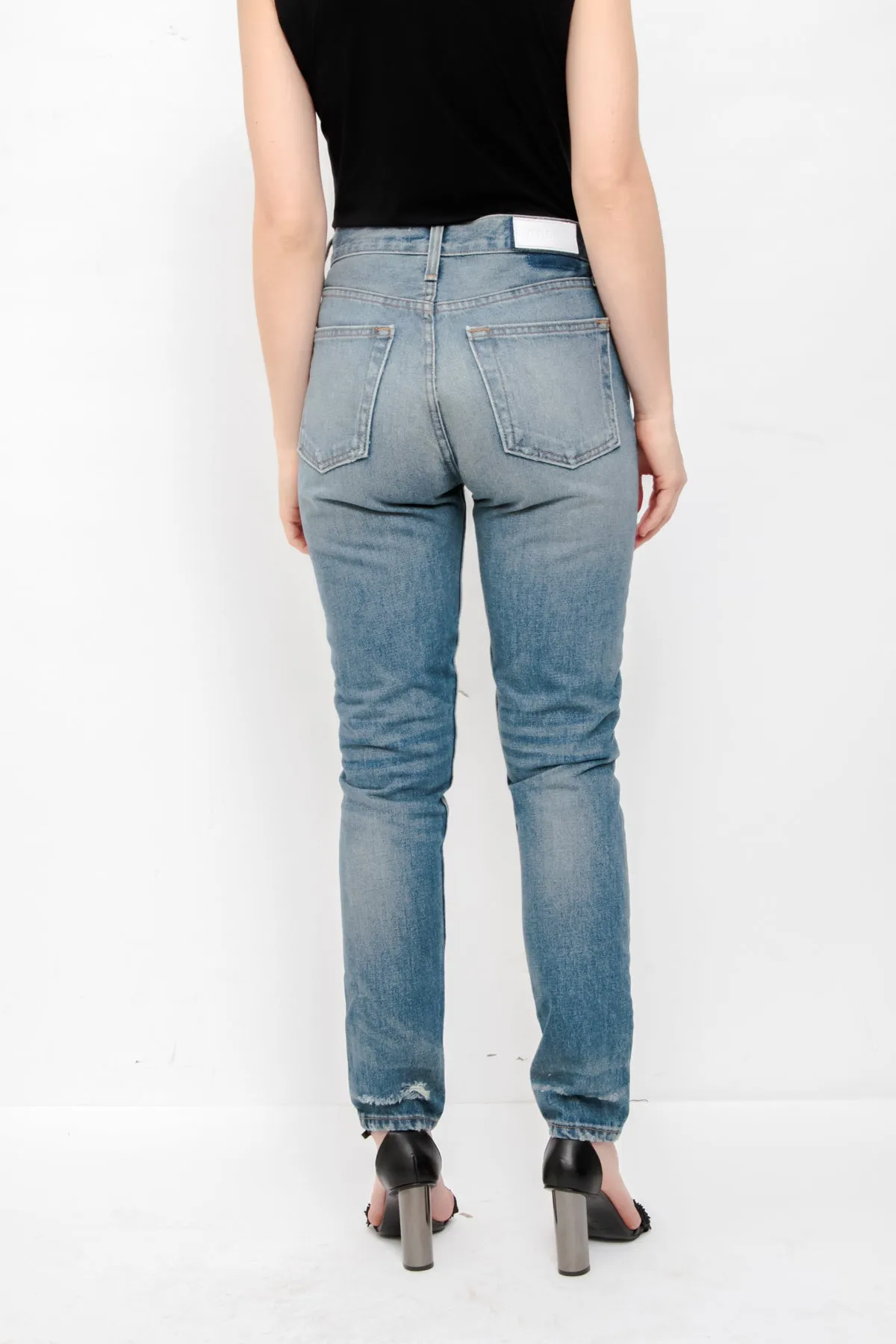 HIGH RISE RIDIG SKINNY JEANS