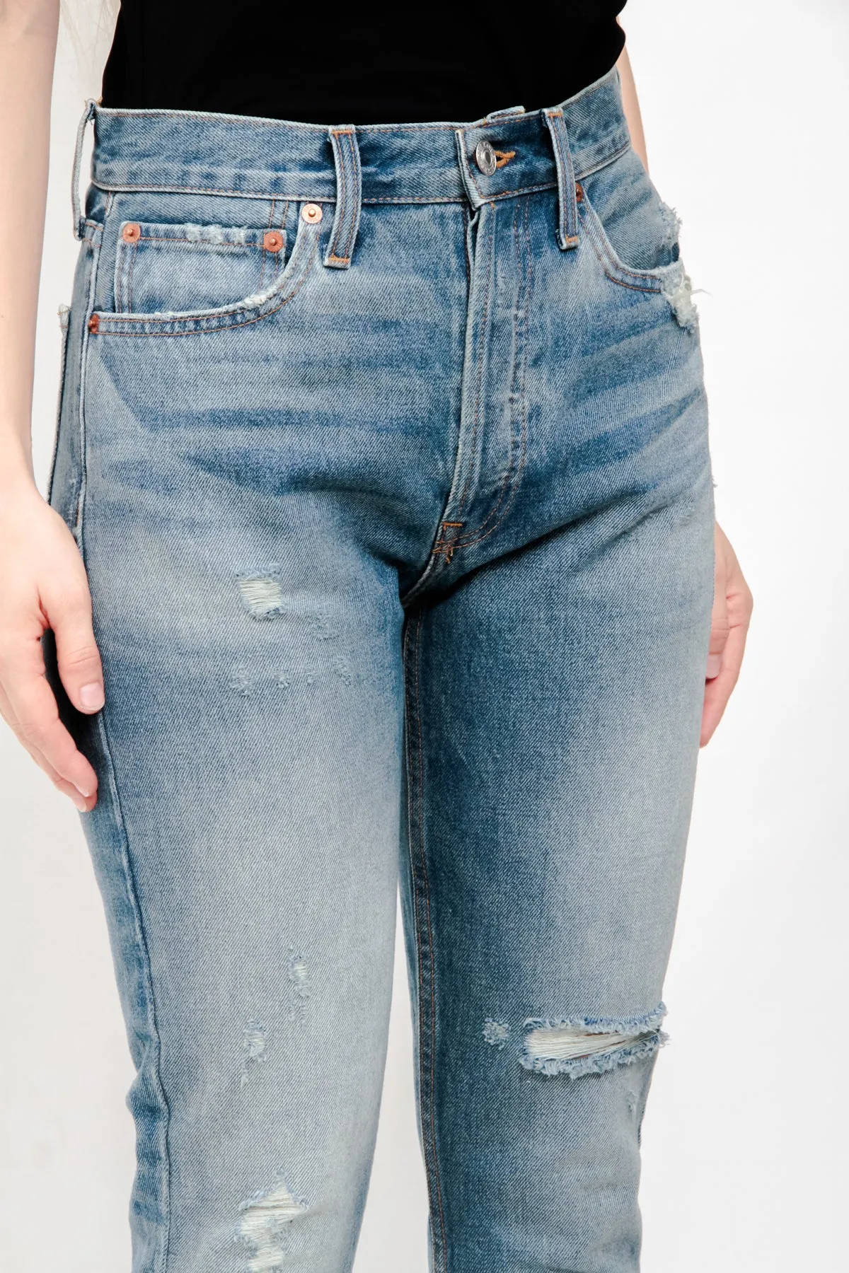 HIGH RISE RIDIG SKINNY JEANS