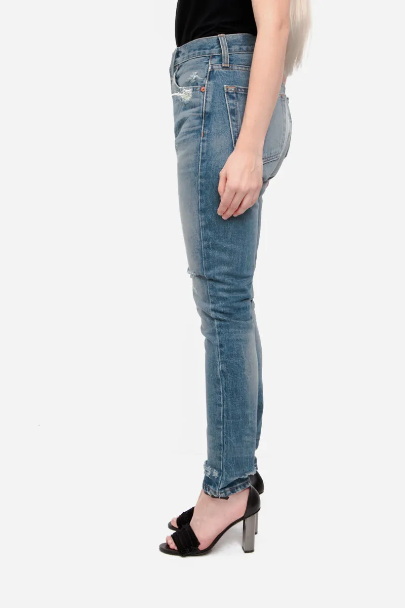 HIGH RISE RIDIG SKINNY JEANS