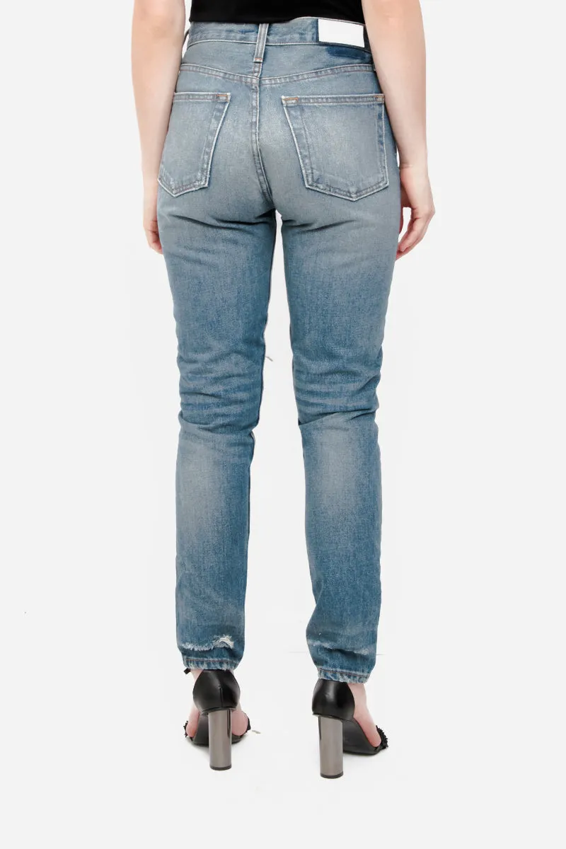 HIGH RISE RIDIG SKINNY JEANS